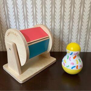 Lovevery Rainbow Spinner and Tummy Time Wobbler